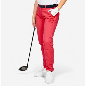 Golf chino broek katoen dames mw500 roze