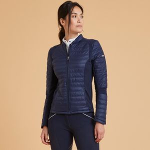 Jas voor paardrijden dames 900 marineblauw