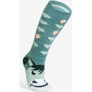 Paardrijsokken sweet & warm kinderen maat 13c-4 asgroen