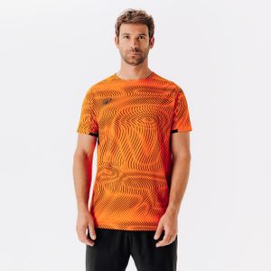 Voetbalshirt club wavy oranje/zwart