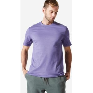 Fitness-t-shirt voor heren 500 essentials blauw