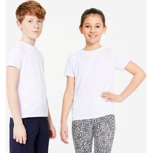 Ademend multisport t-shirt voor kinderen wit