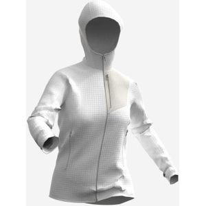 Fleece jas mh500 voor dames full zip wit