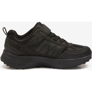 Sneakers met veters voor kinderen consistant zwart