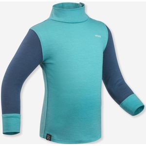 Merino thermoshirt voor peuters meriwarm turquoise