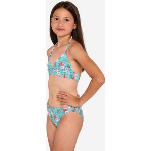 Bikini voor surfen meisjes bloemen tali turquoise