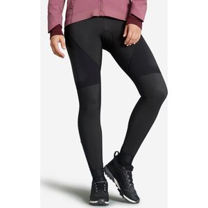 Lange mtb-broek dames winter zwart