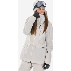 Stevige 3-in-1 snowboardjas voor dames snb 900 beige