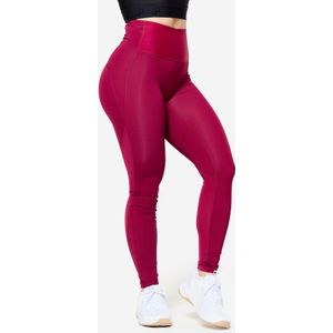 Fitnesslegging met hoge taille voor dames rood