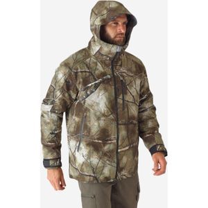 Warme waterdichte geluidloze jachtjas 900 3-in-1