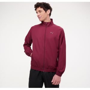 Woven vest heren bordeaux