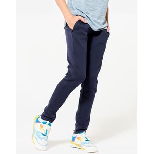 Joggingbroek voor kinderen 900 ademend katoen uniseks marineblauw