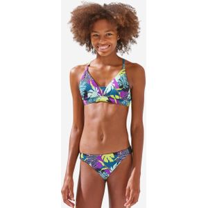 Bikinitop voor surfen meisjes lizy 500 triangel zwart