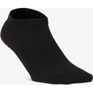 Antislip fitness sokken dames 500 zwart