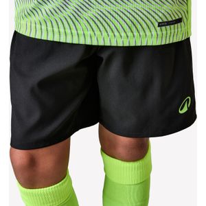 Voetbalbroekje kind viralto wavy zwart/geel