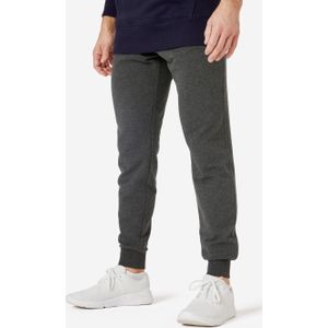 Joggingbroek voor fitness heren slim fit 500 donkergrijs