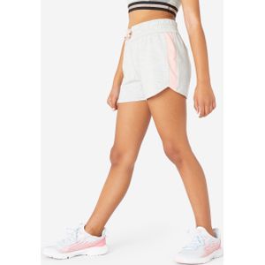 Meisjesshort katoen grijs