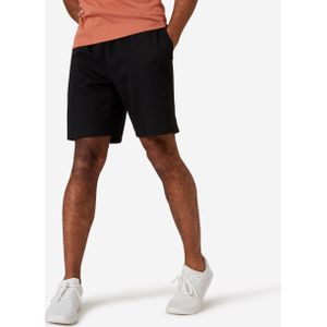 Fitnessshort voor heren 500 essentials zwart