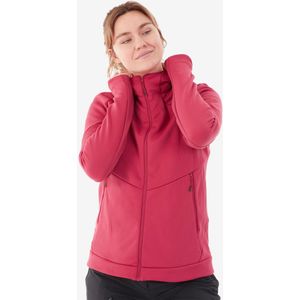 Fleece jas voor wandelen dames mh520 met capuchon