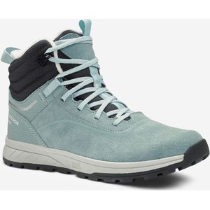 Warme en waterdichte wandelschoenen sh500 leer veters kinderen maat 35-38