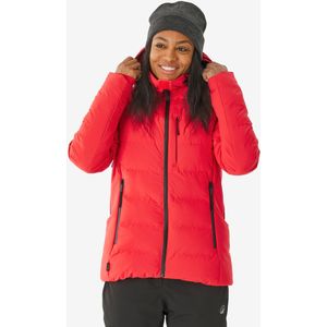 Warme en waterdichte ski-jas voor dames 500 rood