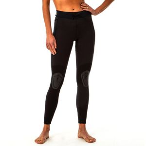 Uv-werende legging voor surfen dames 900 neopreen patches zwart