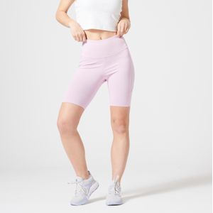 Bikershort voor fitness dames 520 lichtroze