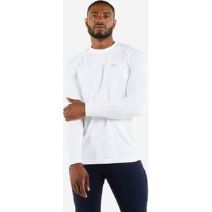 Zeilshirt 500 heren lange mouwen uv-werend wit