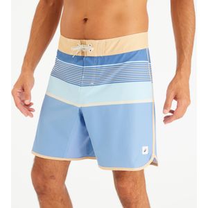 Lange boardshort 18" voor surfen heren 500 marin blauw