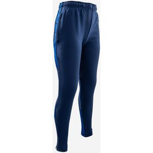 Voetbal trainingsbroek kind viralto letters marineblauw/blauw