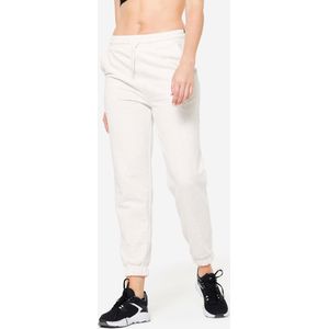 Joggingbroek voor dames katoen wit