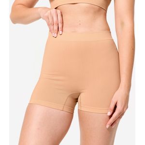 Short met hoge taille voor sport dames beige