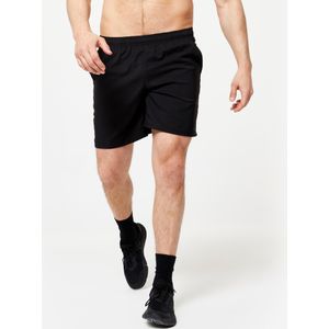 Ademende basic fitnessshort voor heren zwart