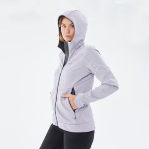 Fleece vest dames - fleece jas met capuchon - mh520 - lila