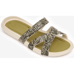 Badslippers - Beige/Goud/Olijf - Slap 500 - Dames