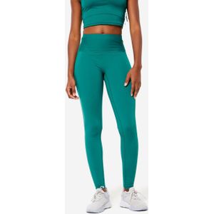 Modellerende legging met hoge taille voor fitness blauw