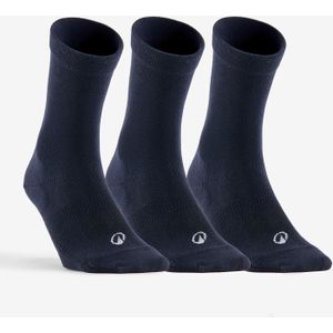 Hoge tennissokken rs 160 marineblauw set van 3 paar