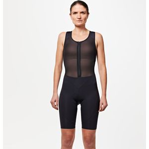 Fietsbroek met bretels voor dames quick-zip