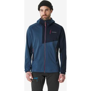 Softshell jas voor bergbeklimmen heren alpinism light blauw