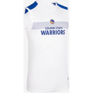Basketbalondershirt nba golden state warriors 500 voor volwassenen wit