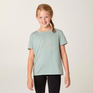 Katoenen t-shirt voor meisjes 500 groen