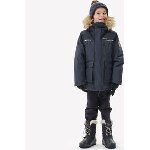 Warme en waterdichte wandelparka nh900 voor jongens grijs