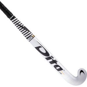 Hockeystick compotec c60 mid bow, 60% carbon wit/zwart