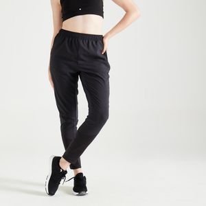 Joggingbroek voor cardiofitness dames wortelmodel zwart