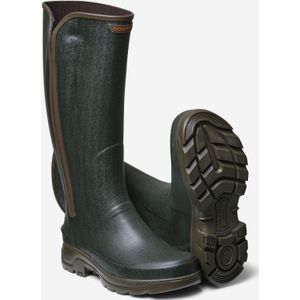 Jachtlaarzen voor heren 540 rubber met rits groen