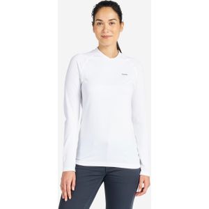 Uv-werend shirt met lange mouwen sailing 500 voor dames wit