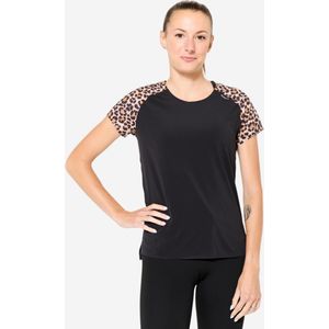 Licht hardloop t-shirt voor dames run 900 light limited edition luipaard
