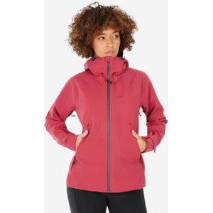 Damesregenjas mh500 voor bergwandelen frambozenrood