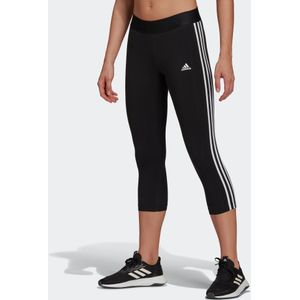 Fitness legging dames 7/8-lengte essentials zwart