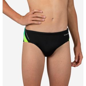 Zwemslip 900 Yoke - Jongens - Zwart/Groen